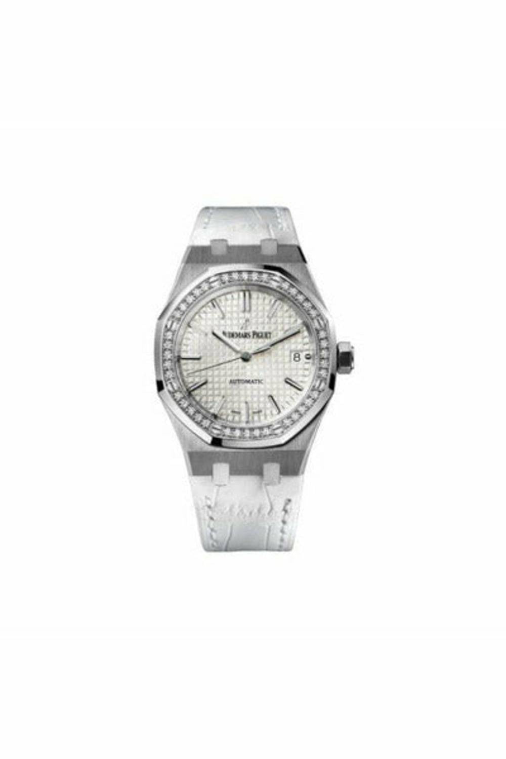 audemars piguet royal oak stainless steel 37mm silver dial ladies watch-DUBAILUXURYWATCH