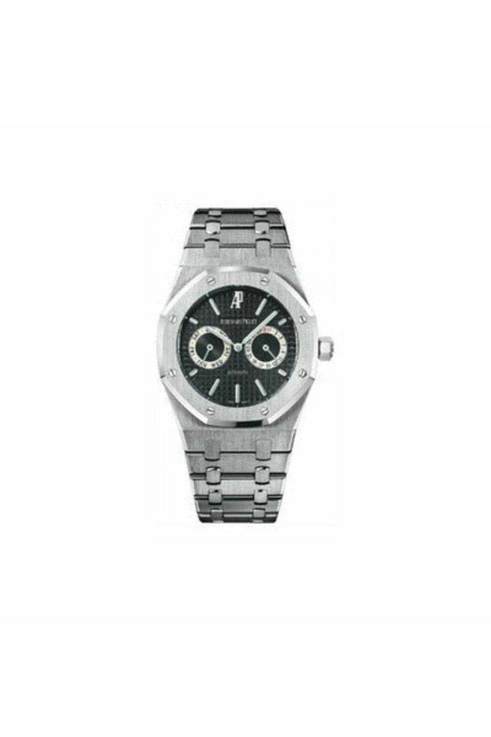 audemars piguet royal oak stainless steel 39mm x 49mm black dial men's watch-DUBAILUXURYWATCH