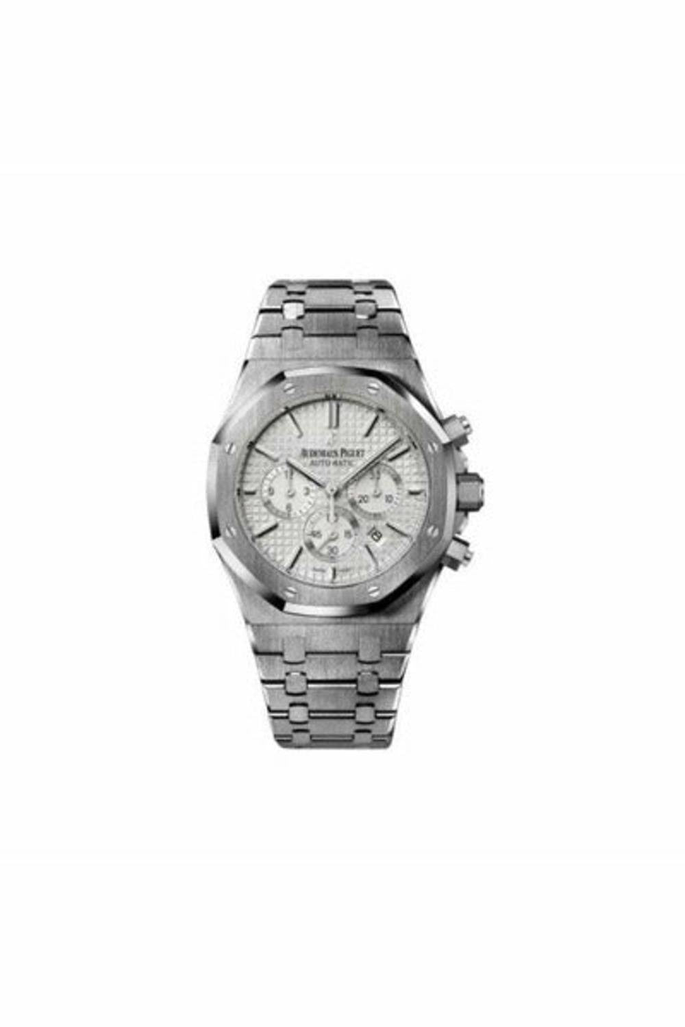 audemars piguet royal oak stainless steel 41mm silver dial men's watch-DUBAILUXURYWATCH