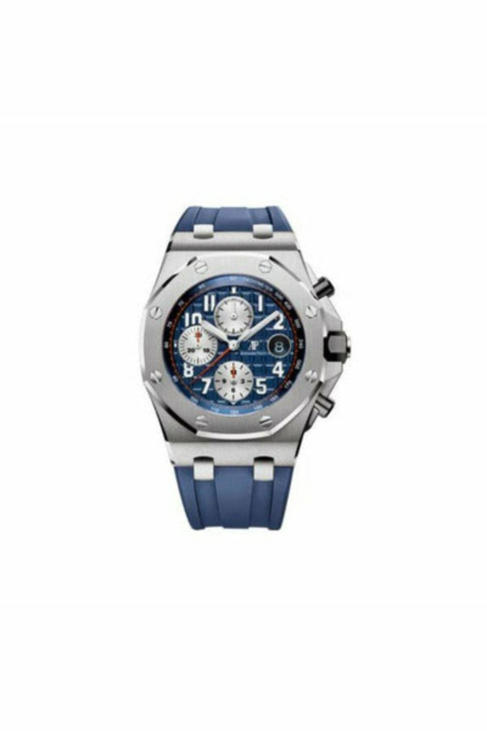 audemars piguet royal oak stainless steel 42mm blue dial men's watch-DUBAILUXURYWATCH