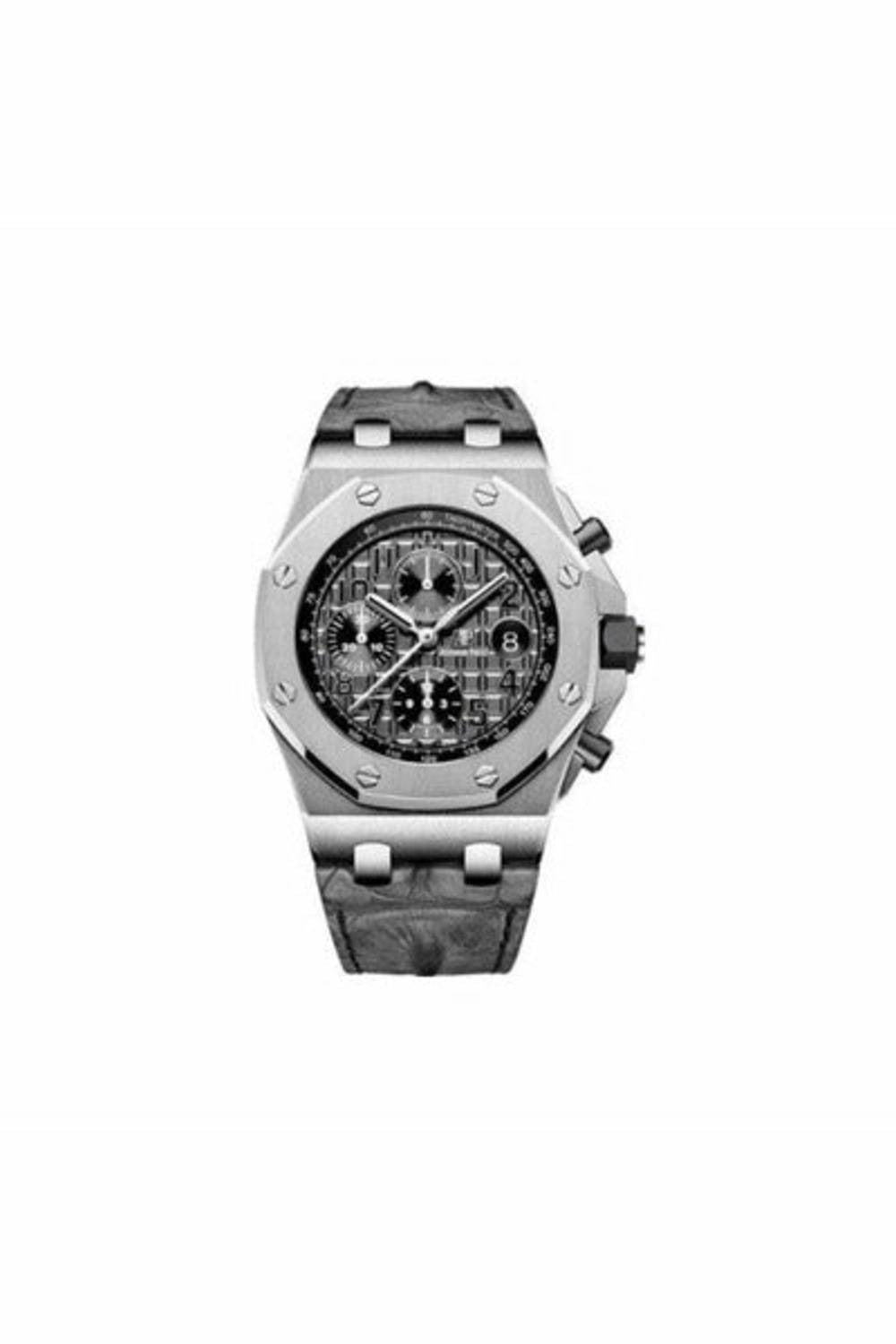 audemars piguet royal oak stainless steel 42mm slate grey dial men's watch-DUBAILUXURYWATCH