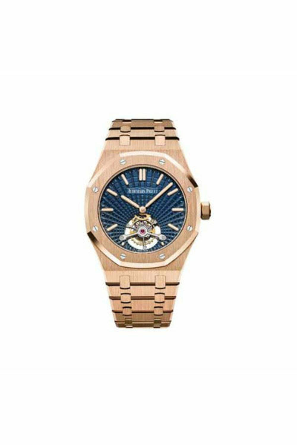 audemars piguet royal oak tourbillon extra-thin 18kt rose gold 41mm men's watch-DUBAILUXURYWATCH