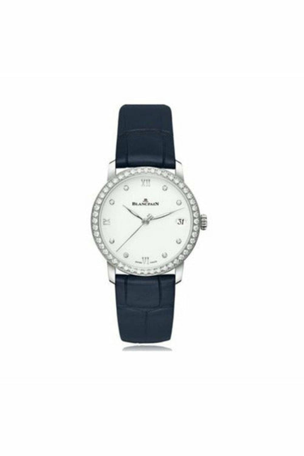 blancpain villeret ultra slim 33.2mm ladies watch ref. 6127-4628-55b-DUBAILUXURYWATCH