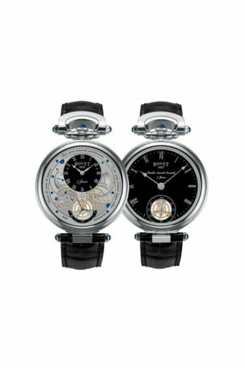 bovet fleurier complications monsieur 43mm 18k white gold men's watch-DUBAILUXURYWATCH