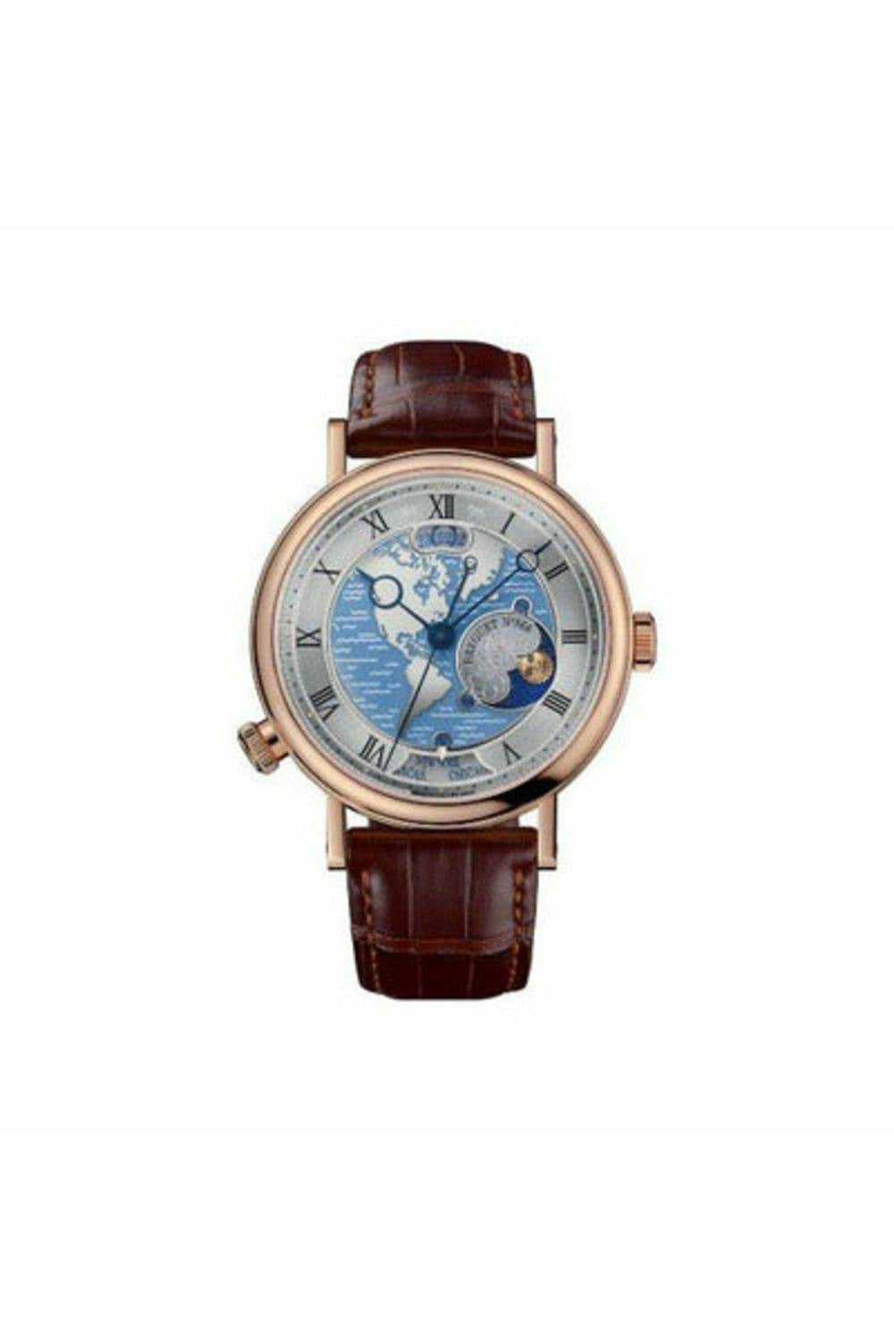 breguet classique hora mundi 18kt rose gold 43mm men's watch-DUBAILUXURYWATCH