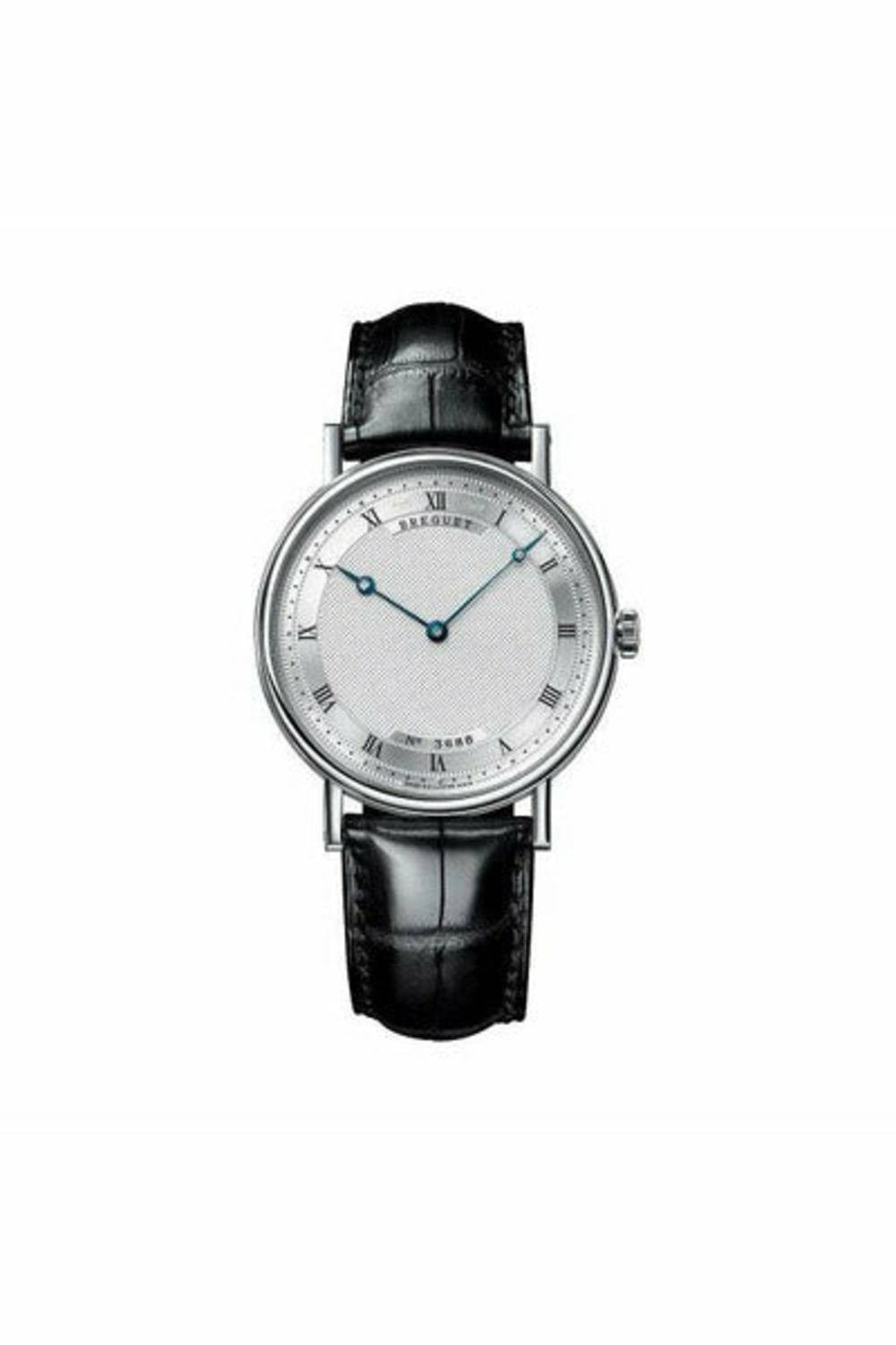 breguet classique ultra slim 38mm 18k white gold mens watch-DUBAILUXURYWATCH