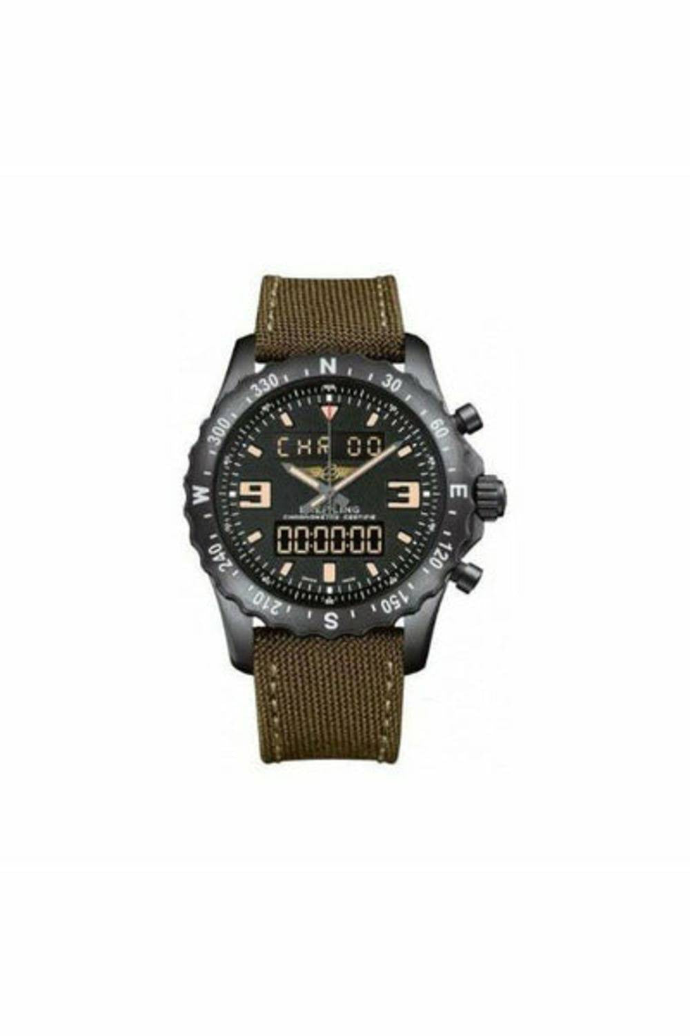 breitling chronospace military 48mm breitling blacksteel steel special edition men's watch-DUBAILUXURYWATCH