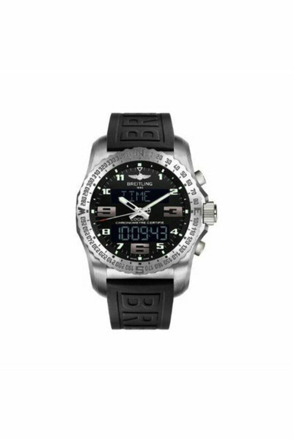 breitling cockpit b50 volcano black 46mm titanium men's watch-DUBAILUXURYWATCH