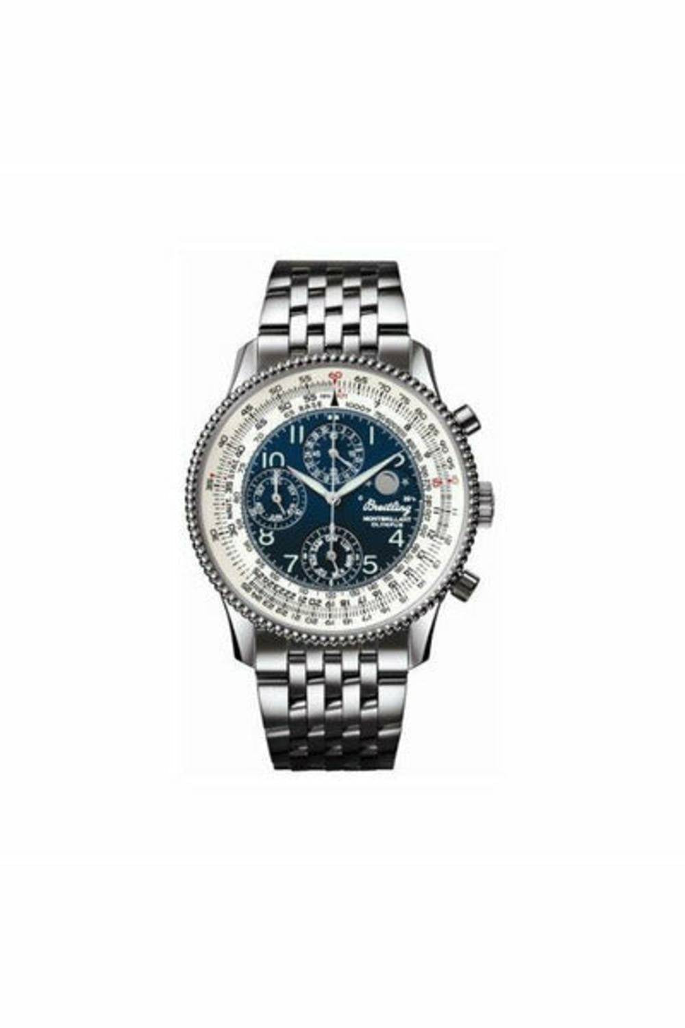 breitling montbrillant olympus blue stainless steel 42mm men's watch-DUBAILUXURYWATCH