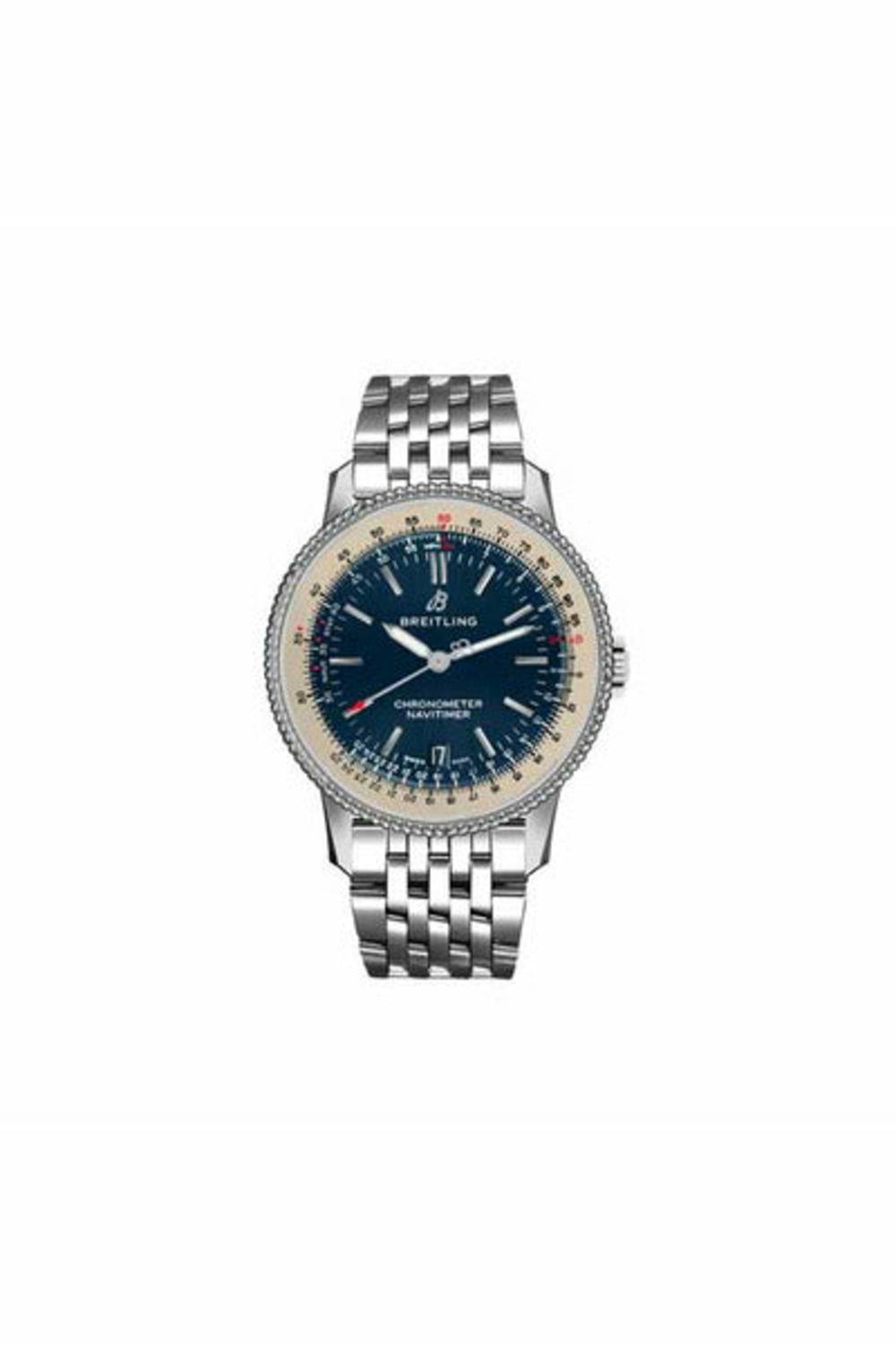 breitling navitimer 1 38mm stainless steel men's watch-DUBAILUXURYWATCH