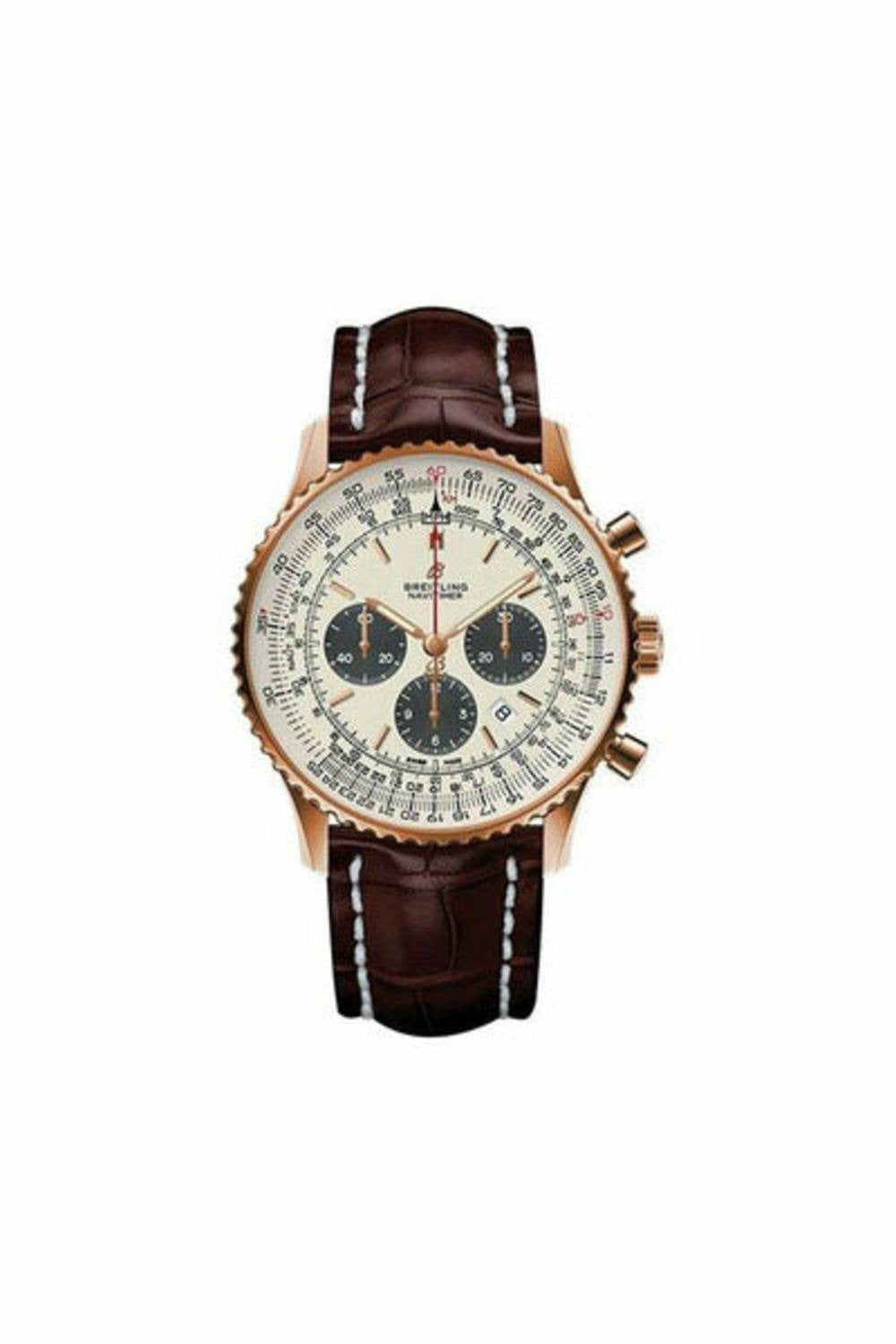 breitling navitimer 1 chronograph automatic chronometer silver dial men's watch-DUBAILUXURYWATCH