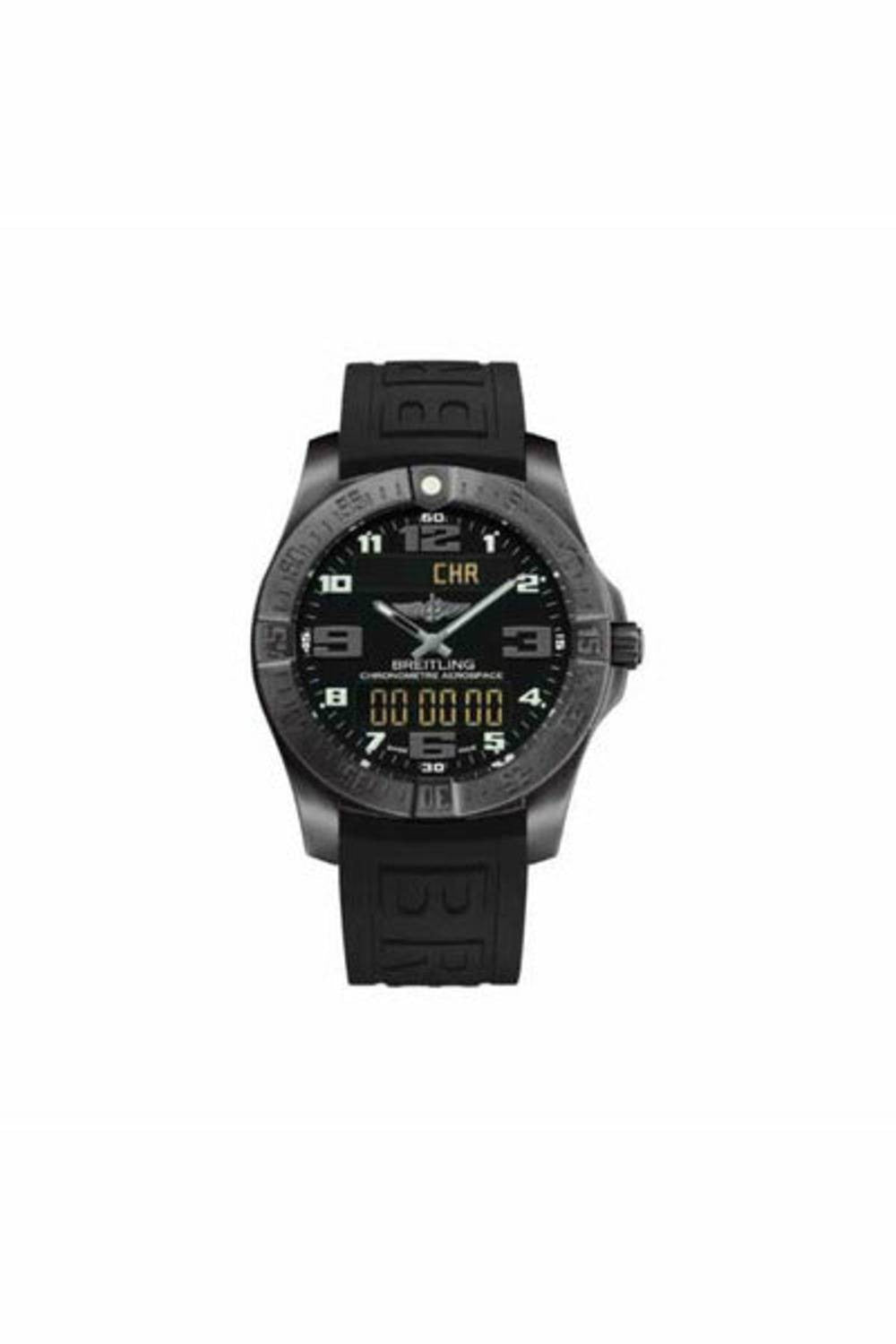 breitling professional aerospace evo 43mm brushed black titanium men's watch-DUBAILUXURYWATCH