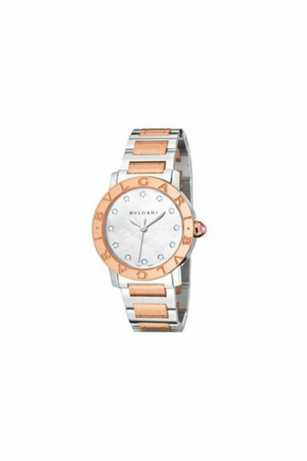 bvlgari bvlgari stainless steel 33mm ladies watch-DUBAILUXURYWATCH