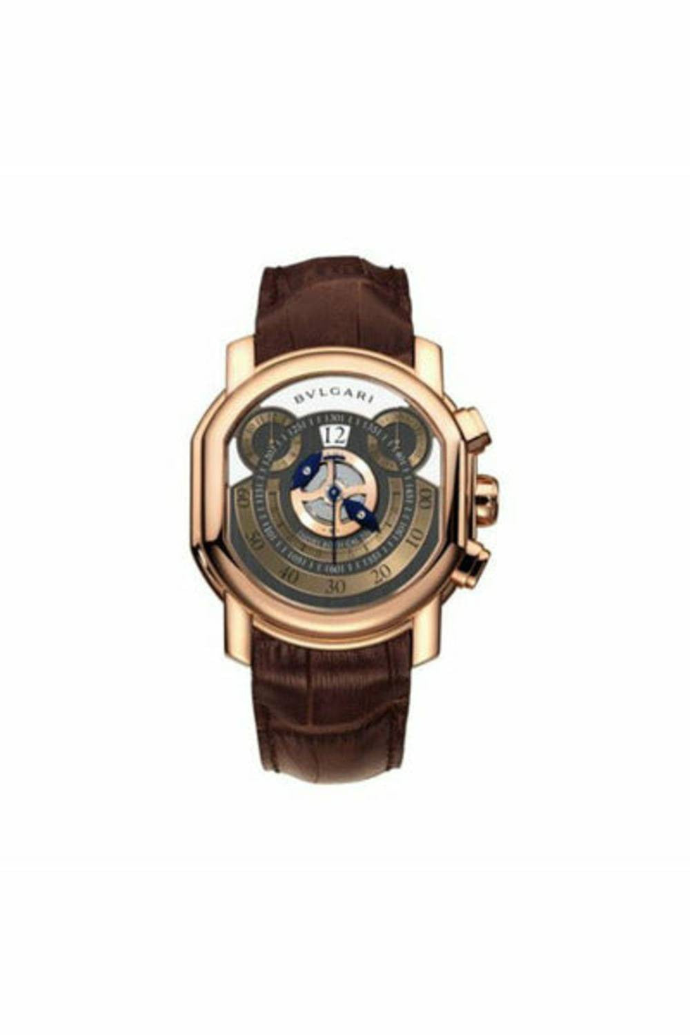 bvlgari daniel roth 46mm x 42mm 18k rose gold men's watch-DUBAILUXURYWATCH