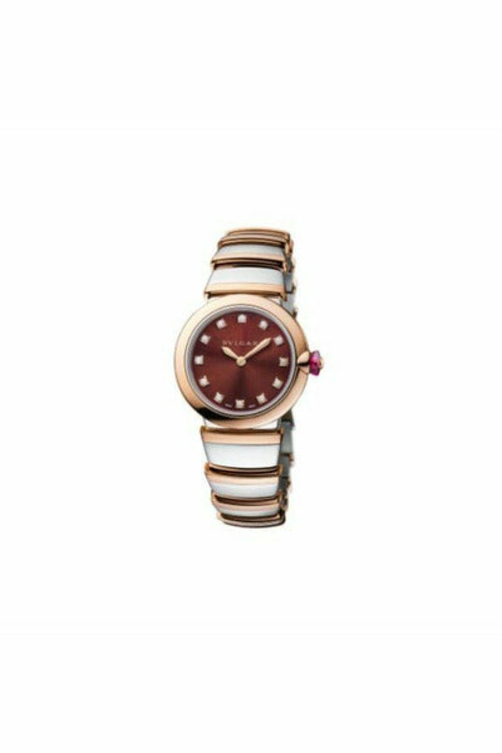 bvlgari lvcea 18kt rose gold 28mm ladies watch-DUBAILUXURYWATCH