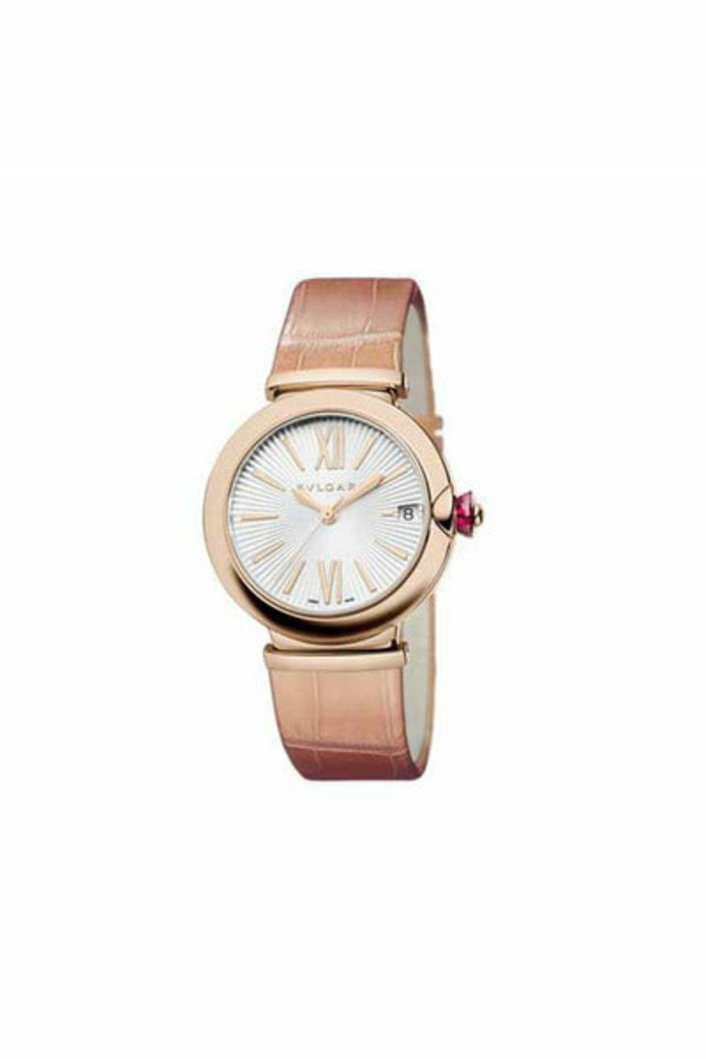 bvlgari lvcea 33mm 18k rose gold ladies watch ref. 102328 lup33c6gld-DUBAILUXURYWATCH