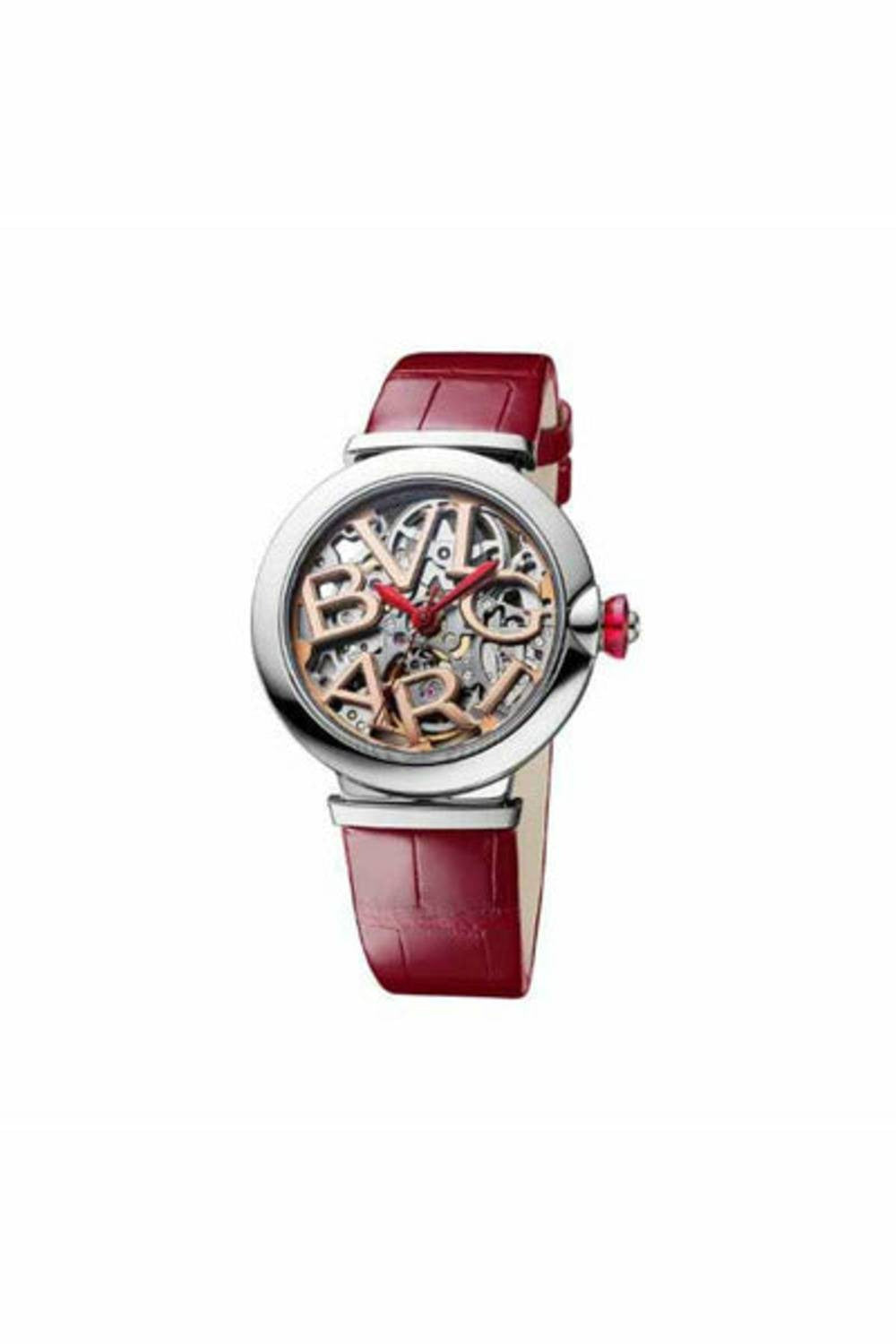 bvlgari lvcea skeleton stainless steel 33mm ladies watch ref. 102879-DUBAILUXURYWATCH