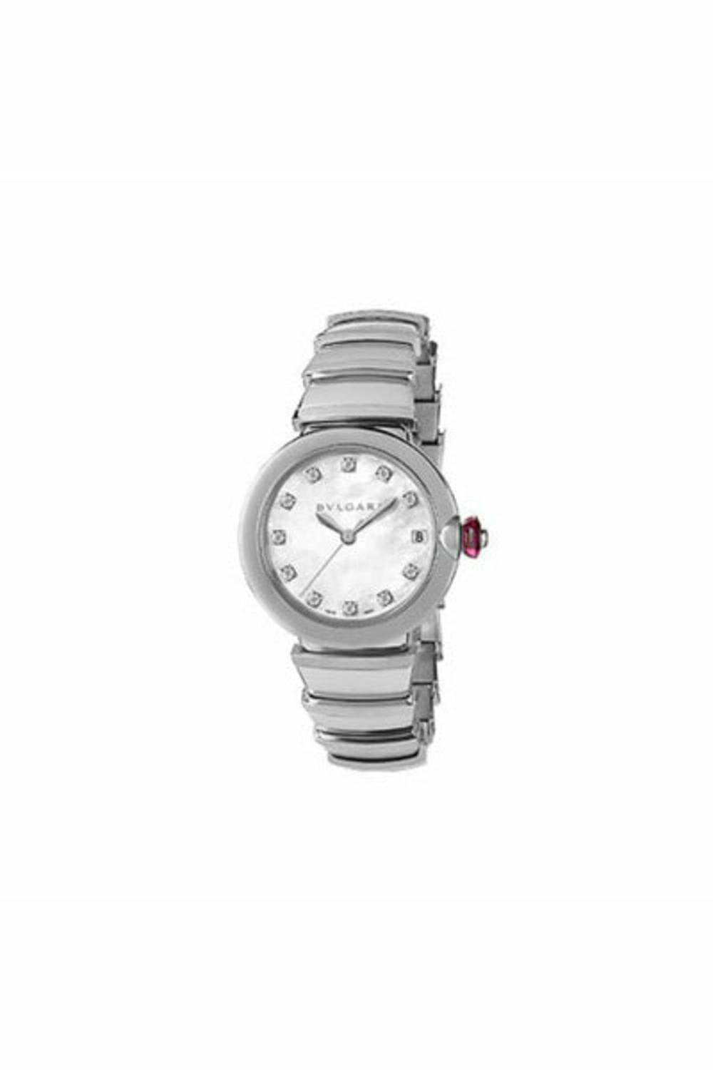 bvlgari lvcea stainless steel 33mm ladies watch-DUBAILUXURYWATCH