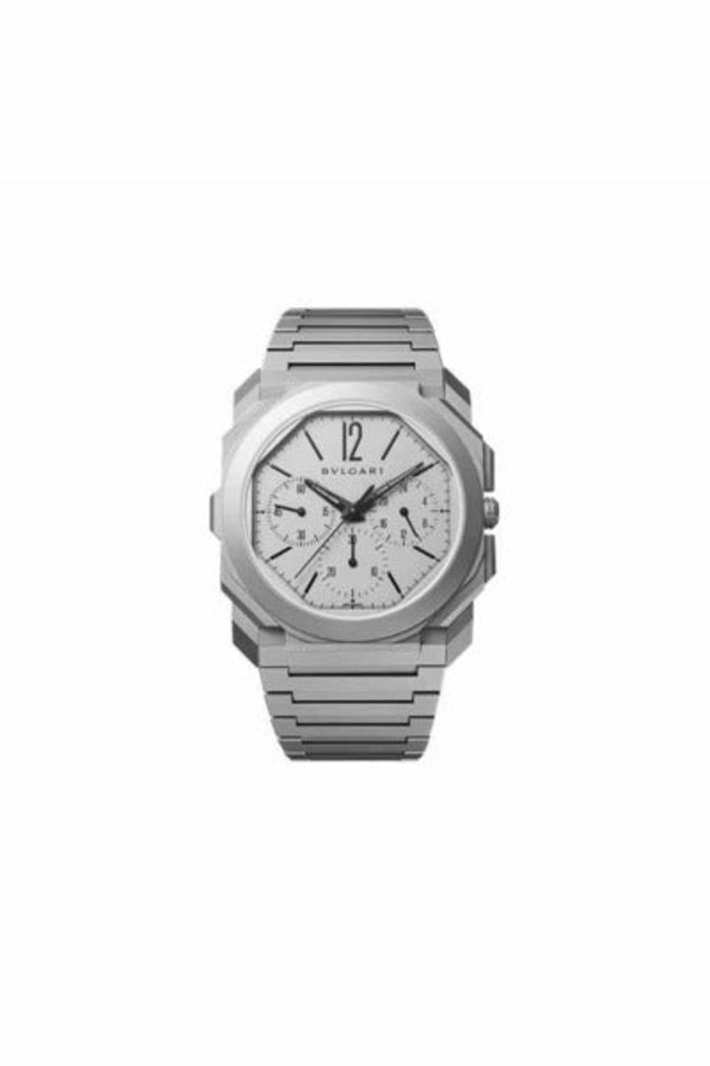 bvlgari octo finissimo chronograph gmt 42mm titanium men's watch-DUBAILUXURYWATCH