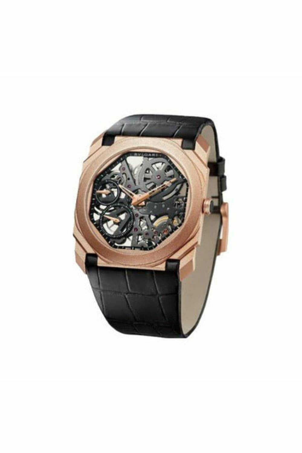 bvlgari octo finissimo extra thin 40mm 18kt rose gold men's watch-DUBAILUXURYWATCH