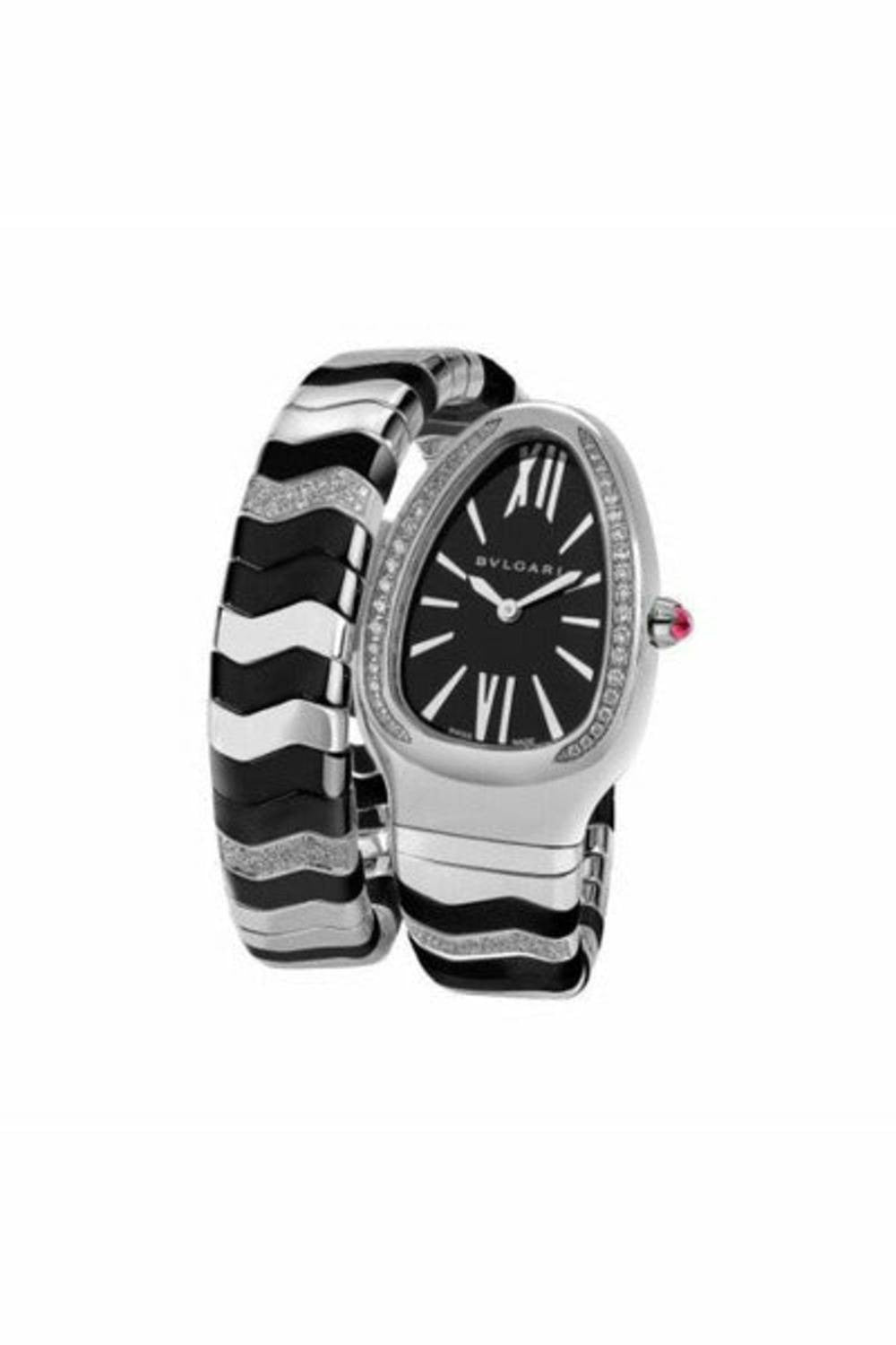 bvlgari serpenti spiga stainless steel 35mm ladies watch-DUBAILUXURYWATCH