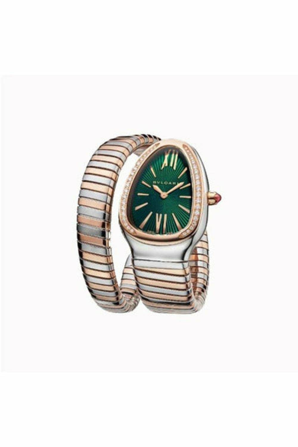 bvlgari serpenti tubogas 18kt rose gold with diamonds 35mm ladies watch-DUBAILUXURYWATCH