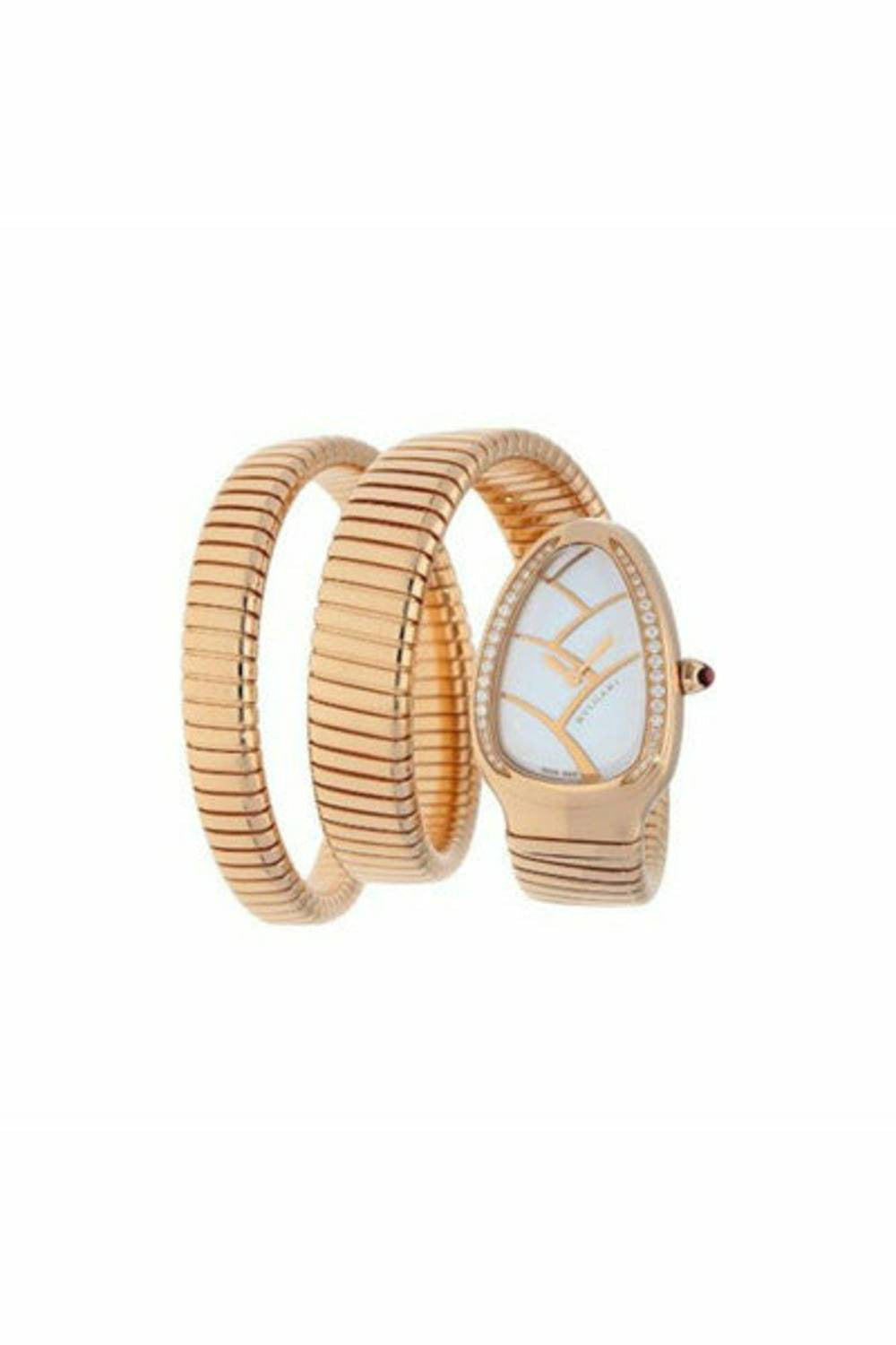 bvlgari serpenti tubogas 35mm 18k rose gold ladies watch 102450 spp35wd1gdg.2t/s0-DUBAILUXURYWATCH