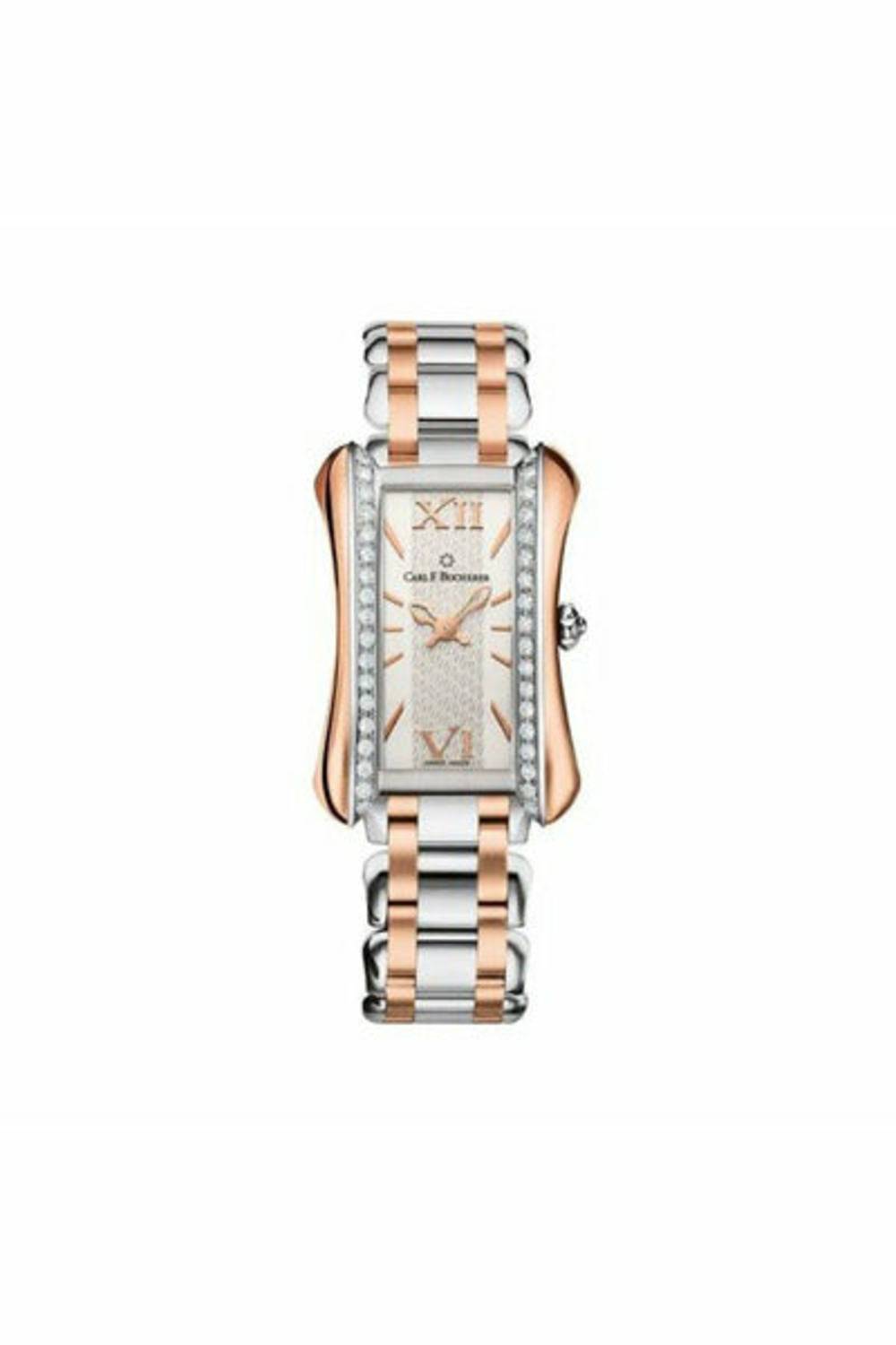 carl f. bucherer alacria princess twotone 21mm x 30mm stainless steel/18kt rose gold ladies watch-DUBAILUXURYWATCH