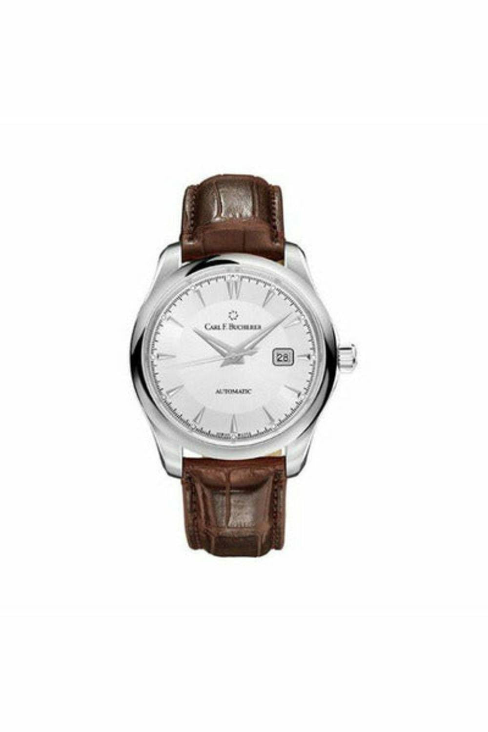 carl f. bucherer manero autodate 42mm stainless steel men's watch-DUBAILUXURYWATCH