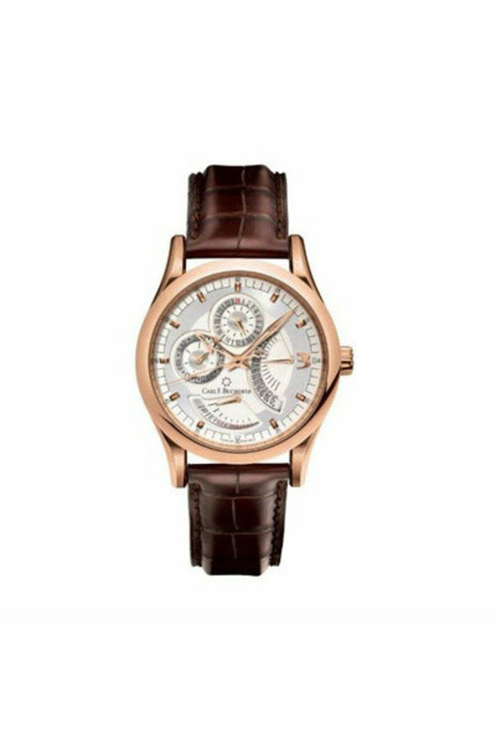 carl f. bucherer manero retrograde 40mm 18kt rose gold men's watch-DUBAILUXURYWATCH