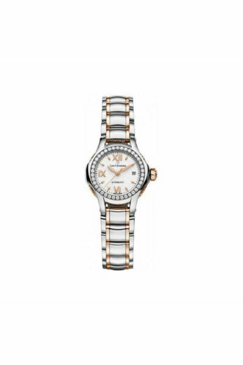 carl f. bucherer pathos queen 27mm stainless steel/18kt rose gold ladies watch-DUBAILUXURYWATCH