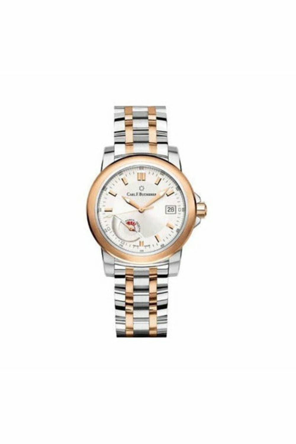 carl f. bucherer patravi autodate 38mm stainless steel/18kt rose gold unisex watch-DUBAILUXURYWATCH