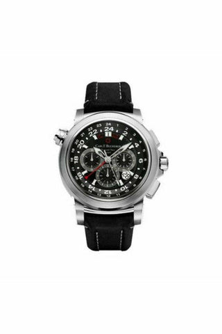 carl f. bucherer patravi traveltec chronograph 46.6mm stainless steel men's watch-DUBAILUXURYWATCH