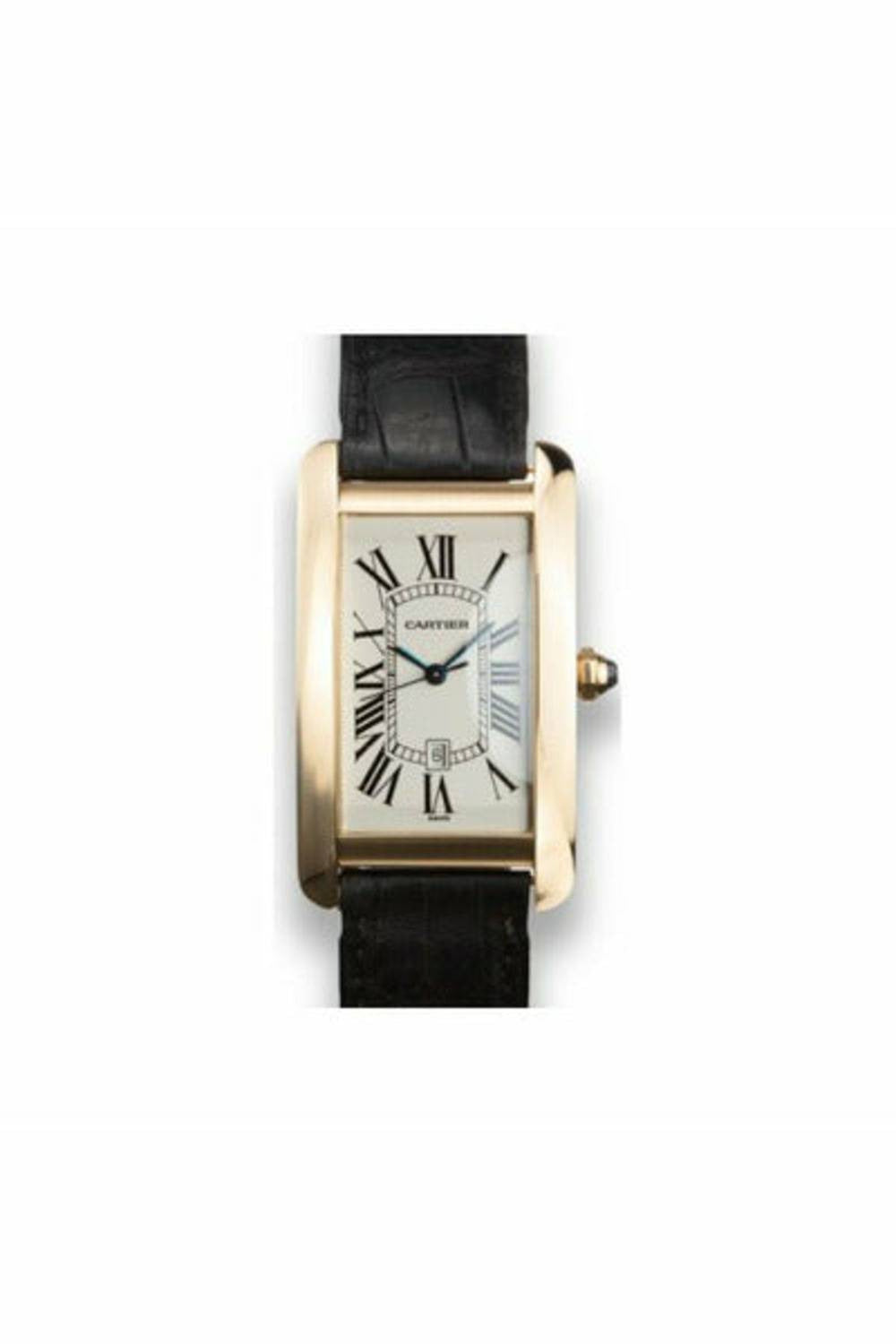 cartier 18k yg tank americaine automatic men's watch-DUBAILUXURYWATCH