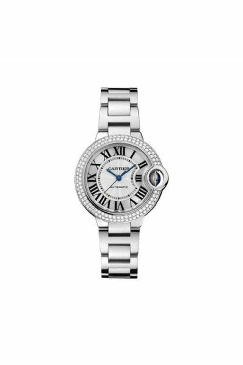 cartier ballon bleu 18kt white gold 33mm ladies watch-DUBAILUXURYWATCH