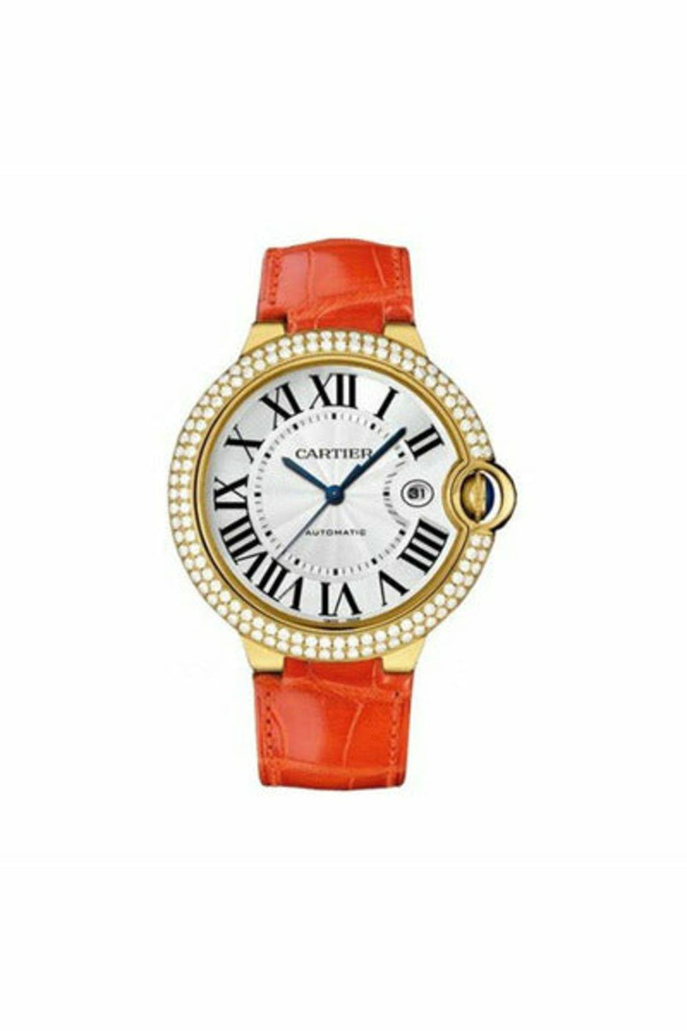 cartier ballon bleu 18kt yellow gold 42.1mm men's watch-DUBAILUXURYWATCH