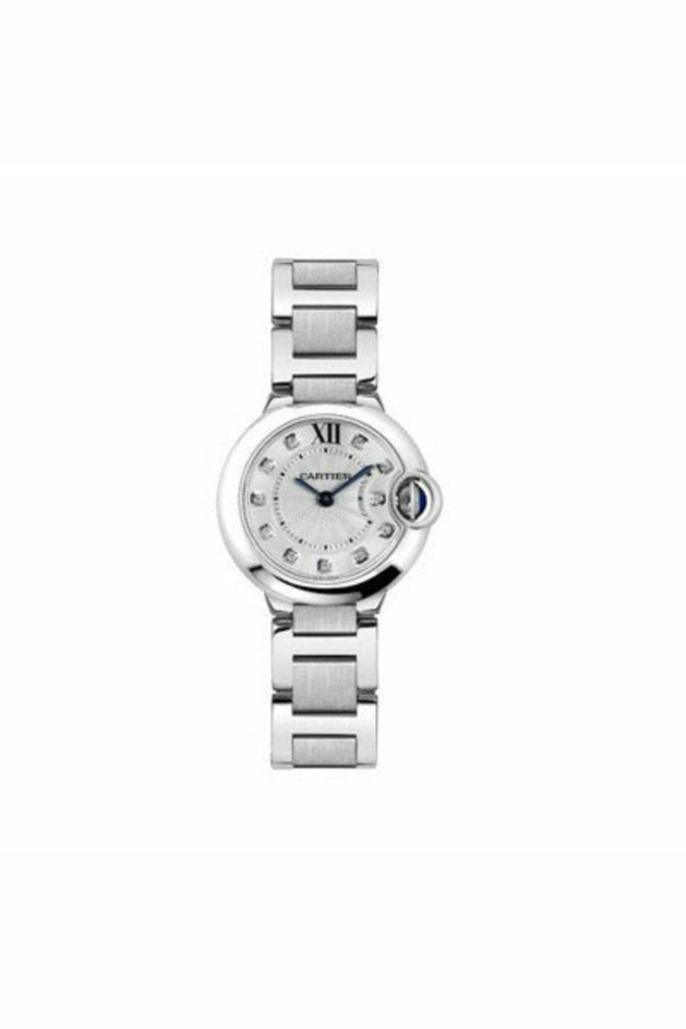 cartier ballon bleu stainless steel 28mm ladies watch-DUBAILUXURYWATCH