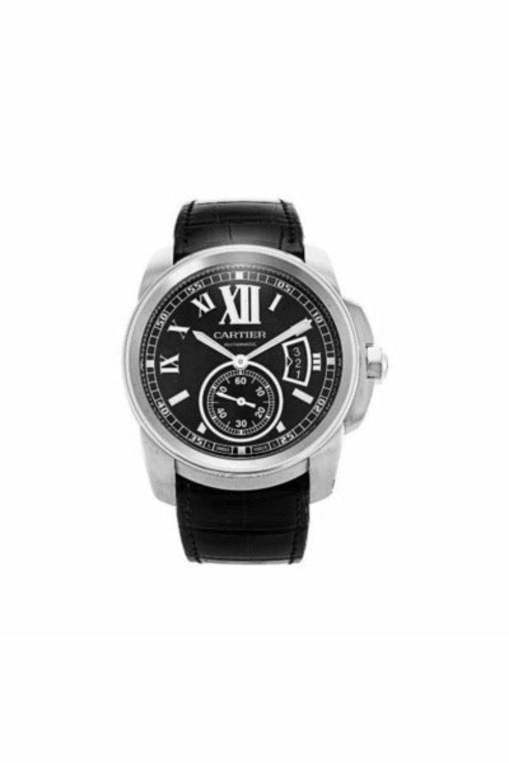 cartier calibre de cartier 42mm stainless steel men's watch-DUBAILUXURYWATCH