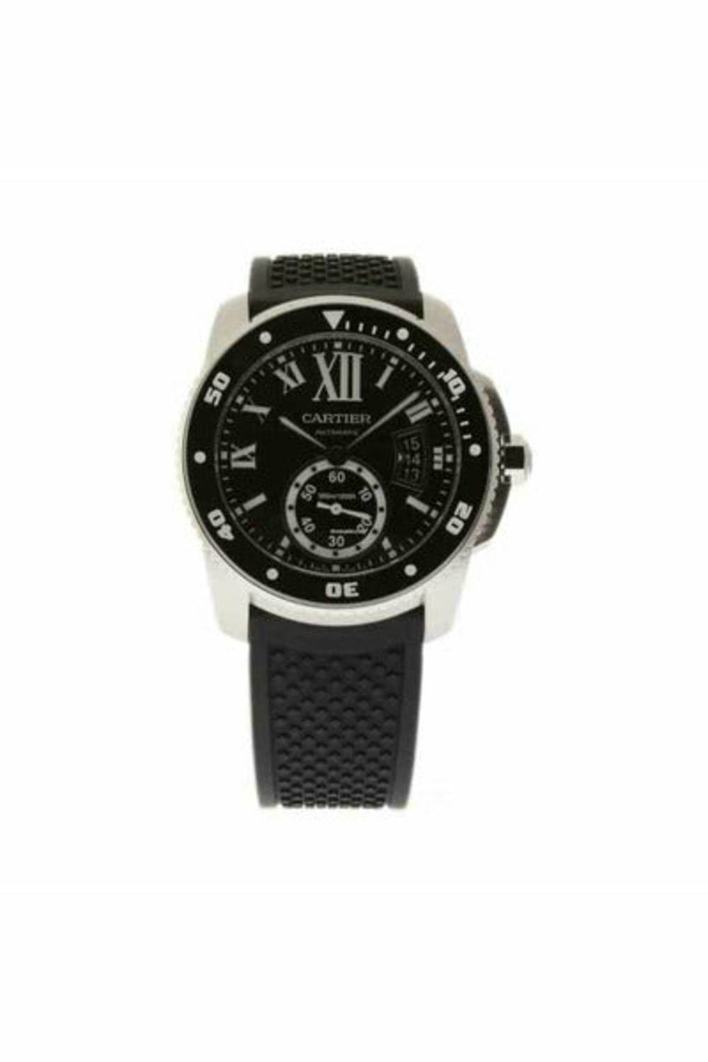 cartier calibre de cartier diver 42mm stainless steel men's watch-DUBAILUXURYWATCH