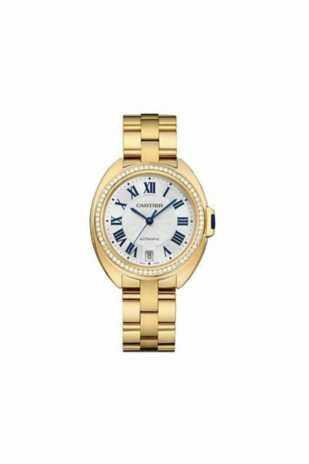 cartier cle de cartier 18kt yellow gold 35mm ladies watch-DUBAILUXURYWATCH