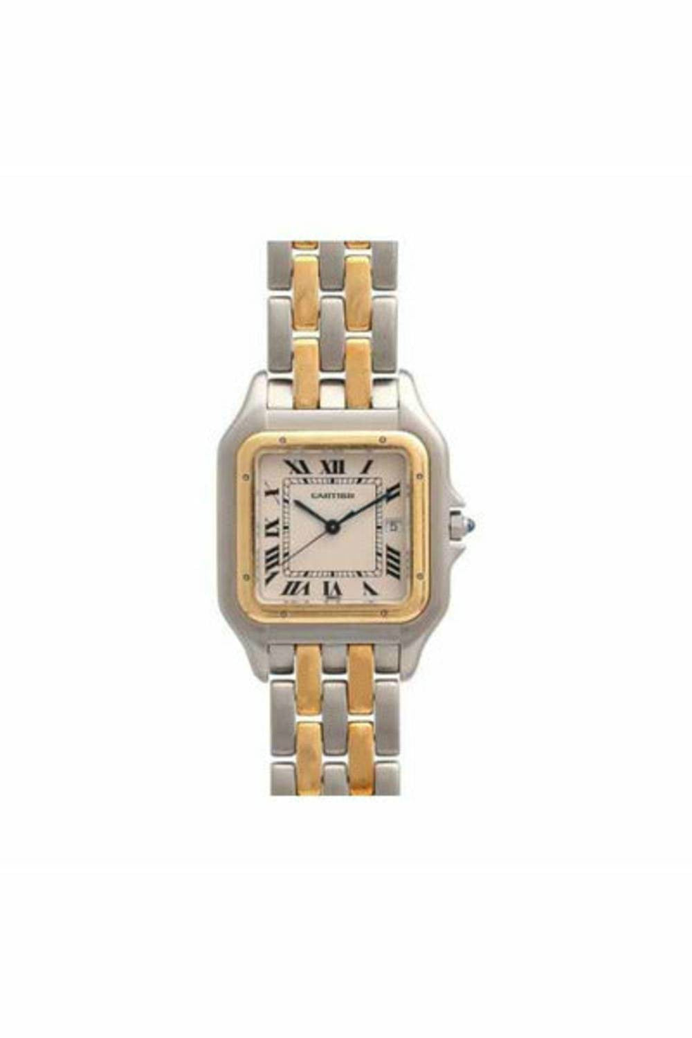 cartier panthere 28.5mm stainless steel & 18k yellow gold ladies watch-DUBAILUXURYWATCH