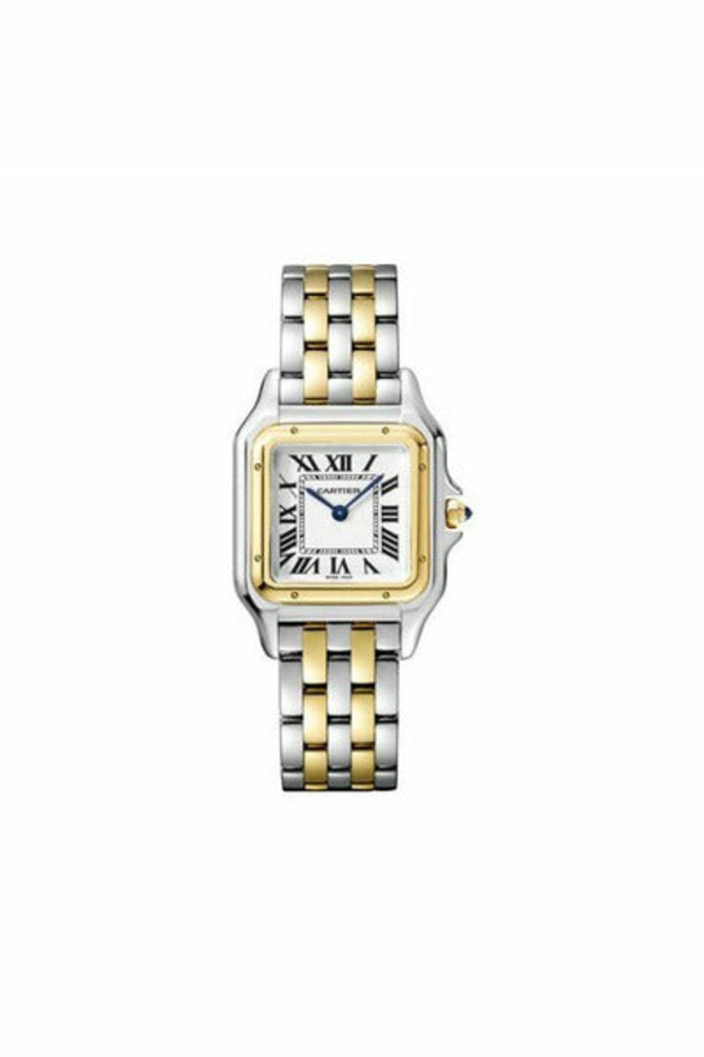 cartier panthere de cartier 18kt yellow gold & steel 27mm x 37mm ladies watch-DUBAILUXURYWATCH