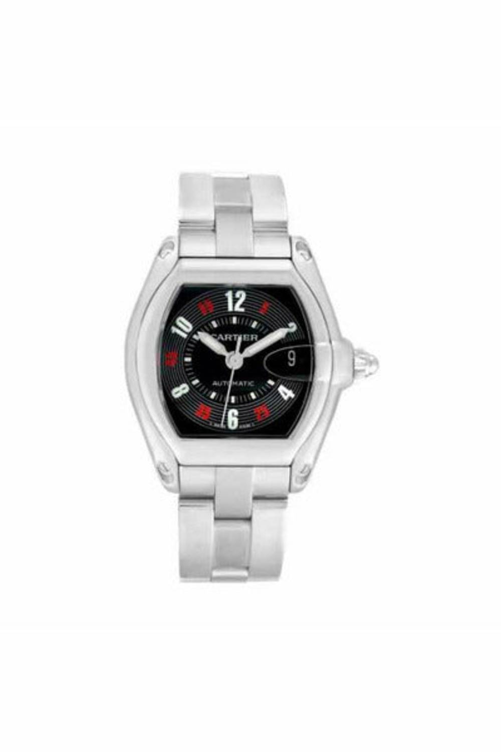 cartier roadster 38mm stainless steel men's watch-DUBAILUXURYWATCH