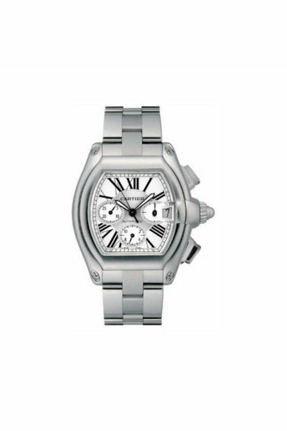 cartier roadster xl stainless steel men's watch-DUBAILUXURYWATCH