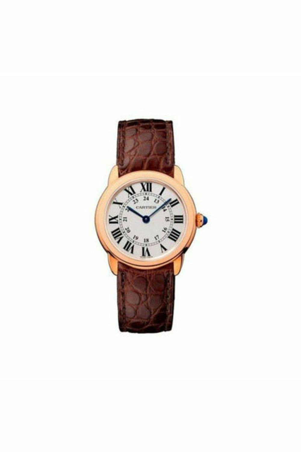 cartier ronde solo 18kt rose gold 29mm ladies watch-DUBAILUXURYWATCH