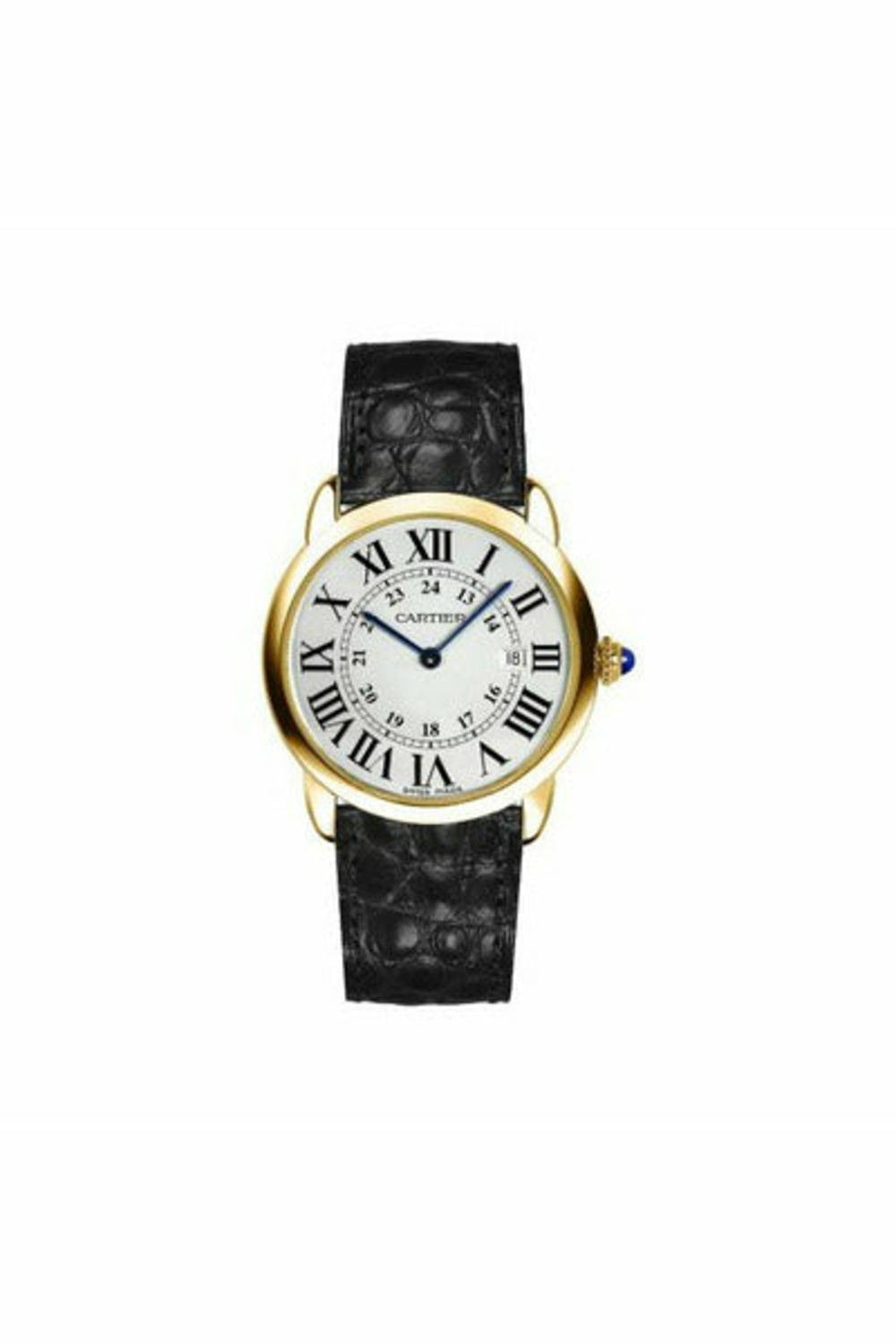 cartier ronde solo 18kt yellow gold 36mm men's watch-DUBAILUXURYWATCH