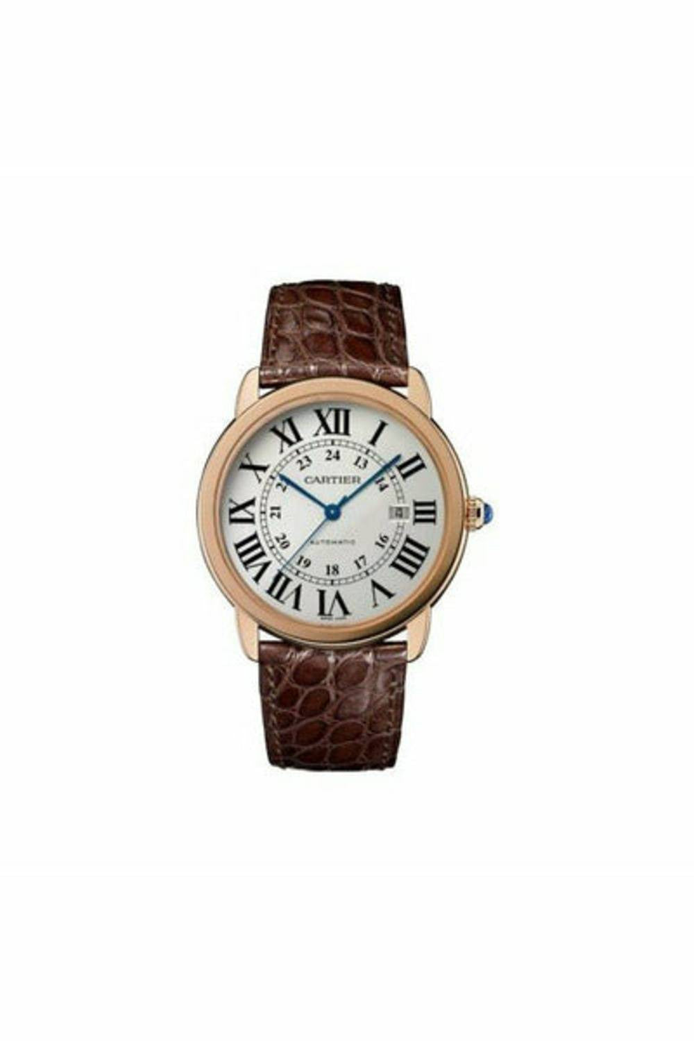 cartier ronde solo de cartier 18kt rose gold 42mm men's watch-DUBAILUXURYWATCH