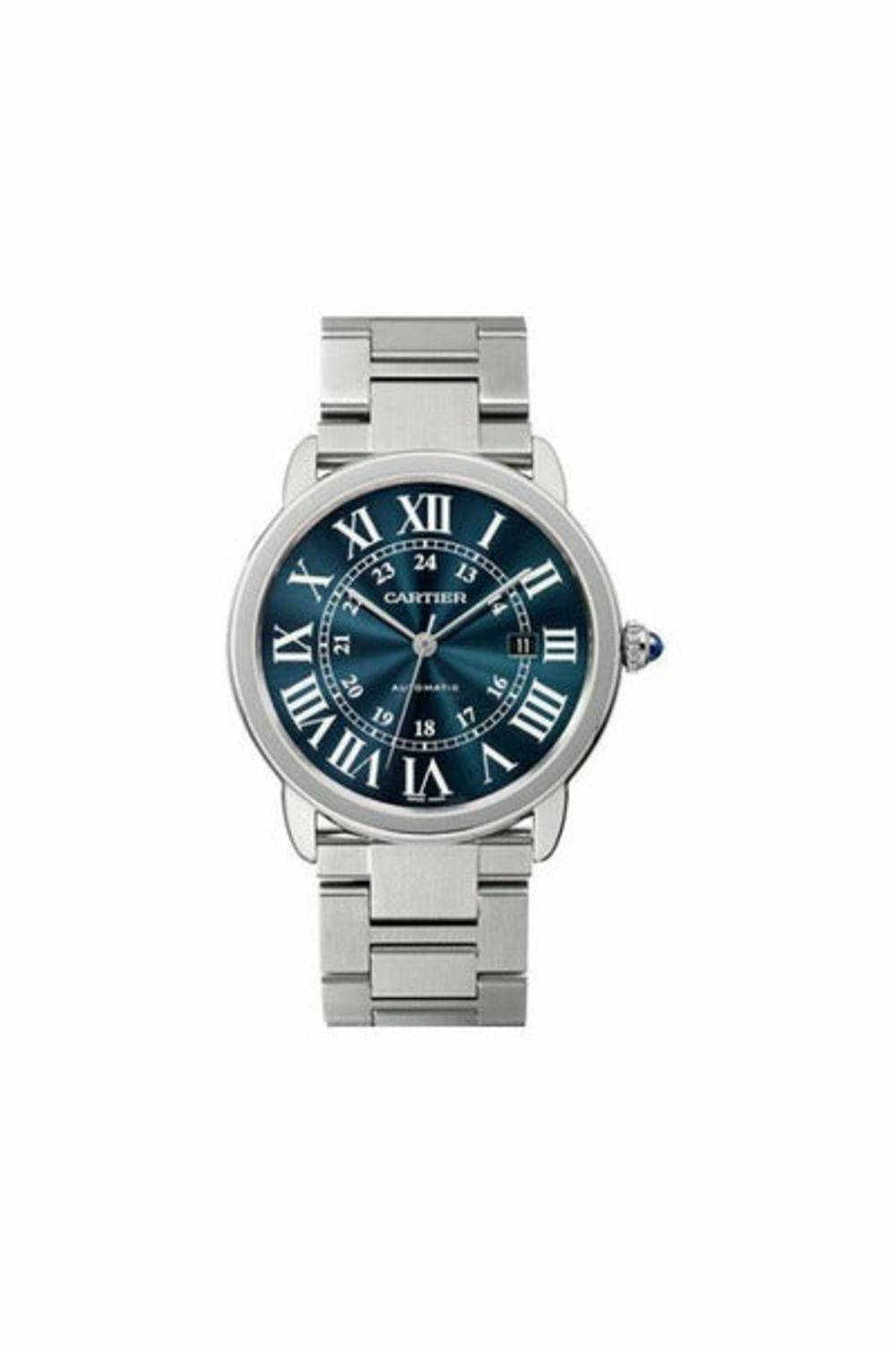 cartier ronde solo steel 42mm stainless steel men's watch-DUBAILUXURYWATCH