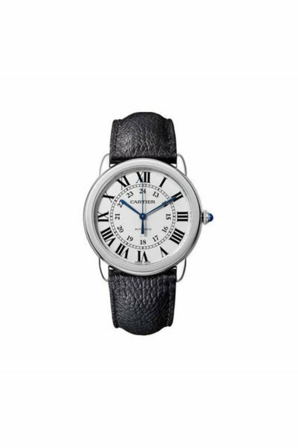 cartier rondo solo de cartier stainless steel 36mm men's watch-DUBAILUXURYWATCH