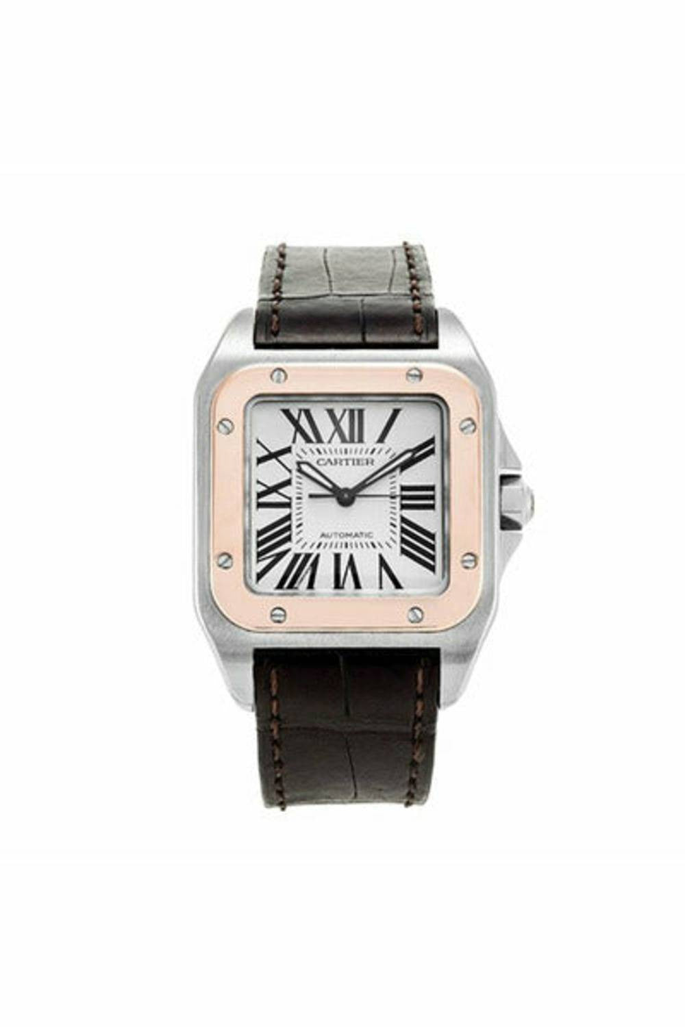 cartier santos 100 medium midsize watch ref.  w20107x7-DUBAILUXURYWATCH